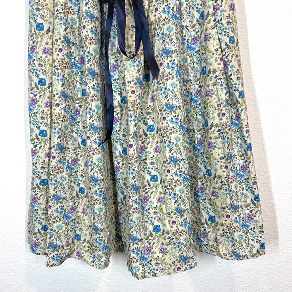 Scarlet Darkness Floral Dress Small German Dirndl Bavarian Oktoberfest - Picture 6 of 12